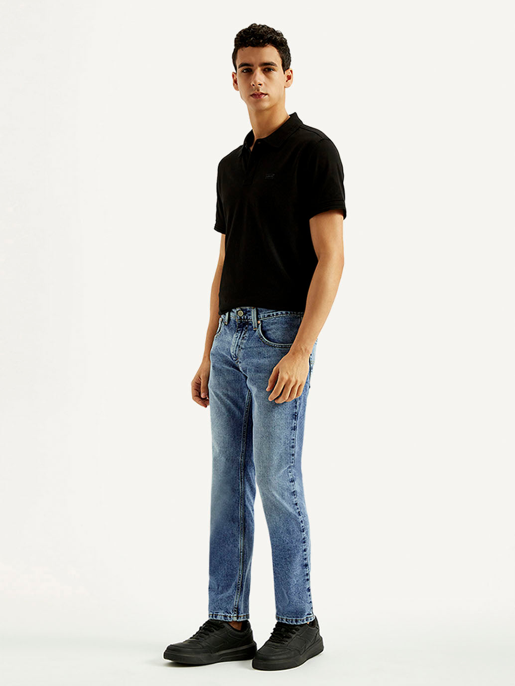 Men's 65504 Light Blue Skinny Fit Mid Rise Jeans