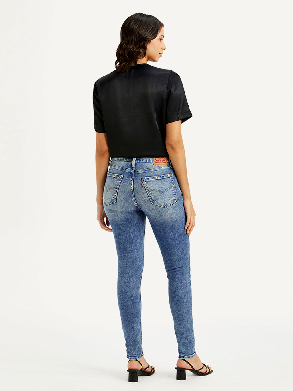 Women's 721 Blue Skinny Fit High Rise Jeans