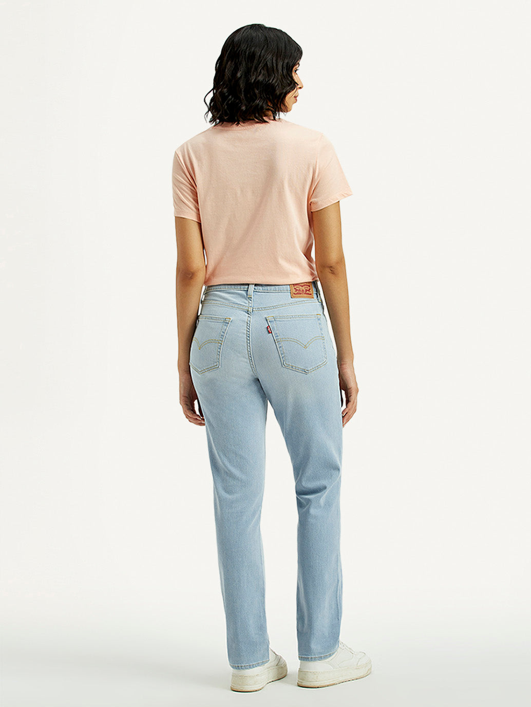 Women's 724 Light Indigo Straight Fit High Rise Jeans
