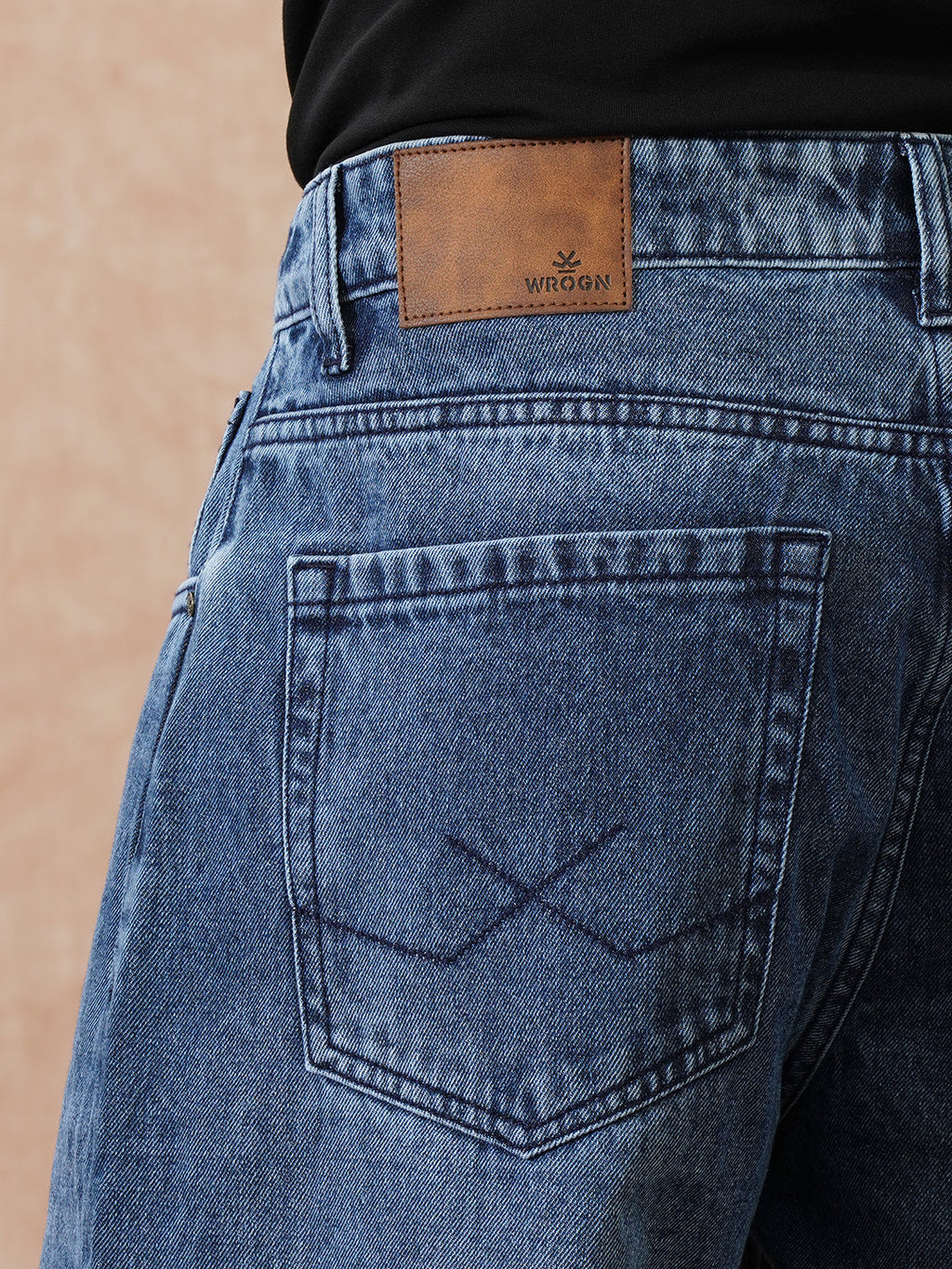 Faded Loose Fit Jeans | Blue