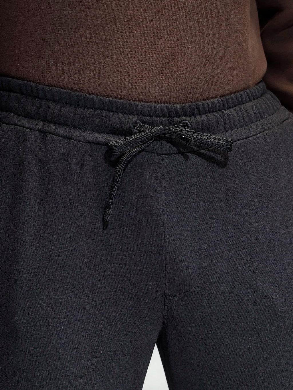 Men's casual straight fit knitted jogger | Black