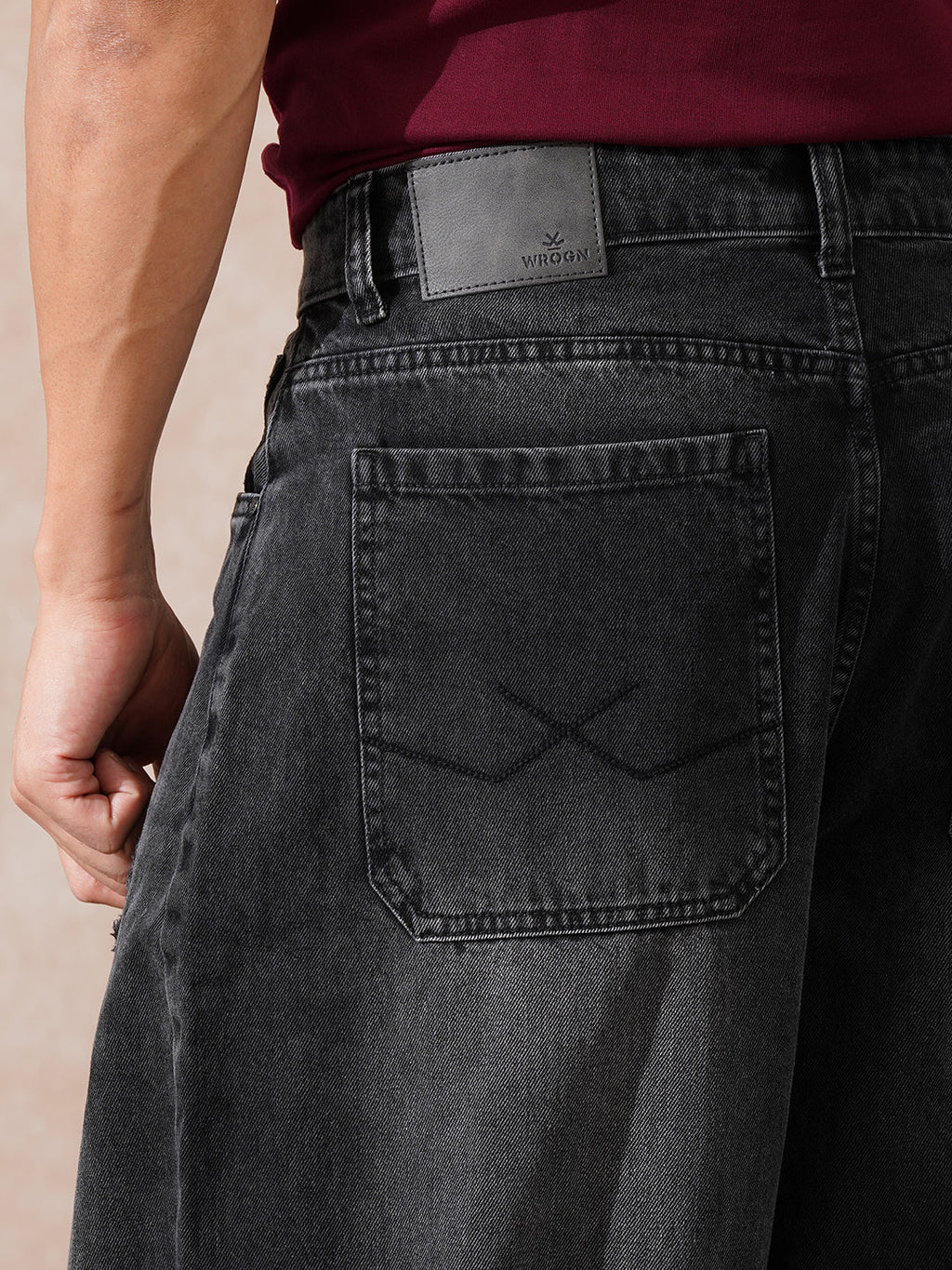 Casual Baggy Fit Jeans | Dark Grey