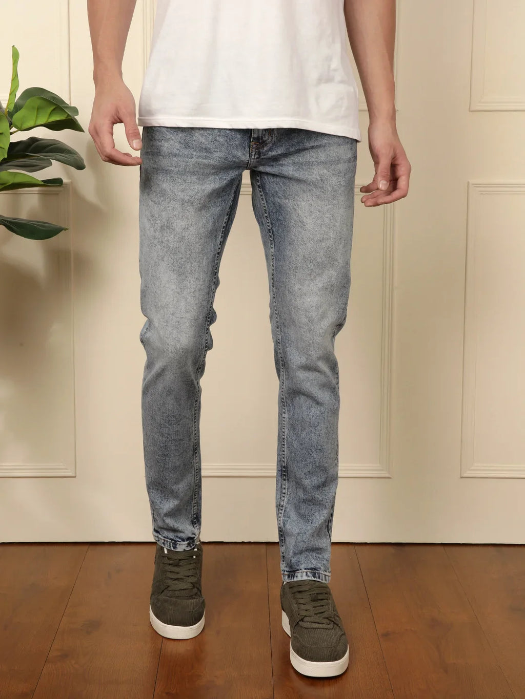 Urban Skinny Fit Denim Jeans in Blue
