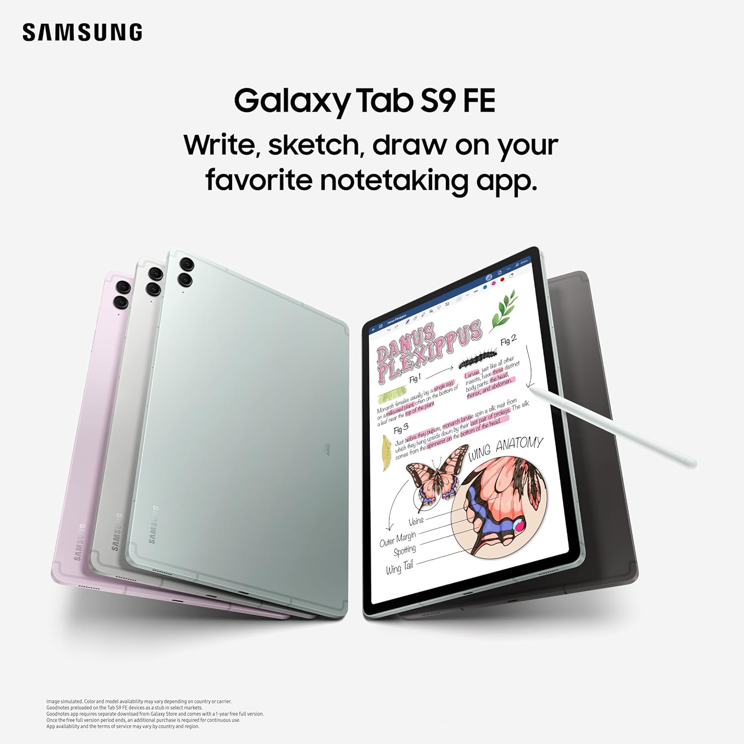 Samsung Galaxy Tab S9 FE 27.69 cm (10.9 inch) Display, RAM 6 GB, ROM 128 GB Expandable, Wi-Fi (CLEARANCE DEAL)