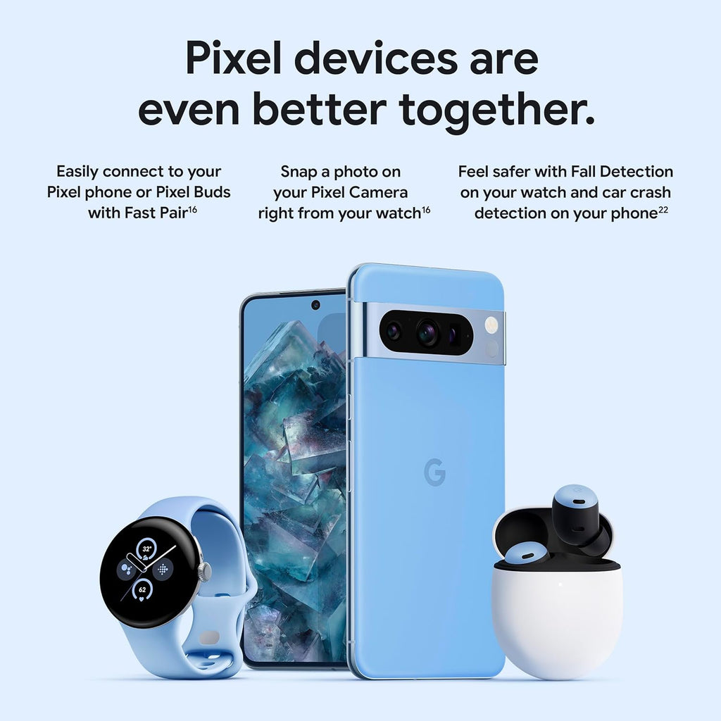 Google Pixel Watch 2 with the Best of Fitbit and Google - Heart Rate Tracking, Stress Management, Safety Features - Android Smartwatch