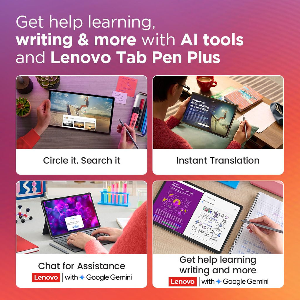 Lenovo {Smartchoice} Idea Tab Pro with Pen Plus | 12.7" 3K Display | 144 Hz Refresh |AI-Enabled | MediaTek Dimensity 8300 |  Quad JBL Speakers | 10200 mAh Battery with 45 W Charger | WiFi 6e