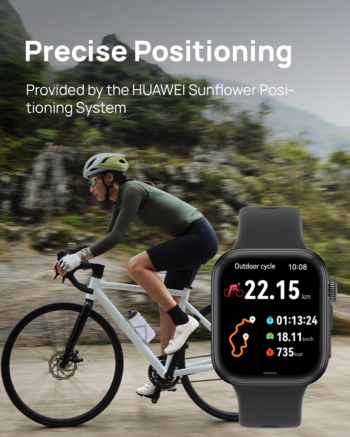 HUAWEI Watch FIT 4 smartwatch, 1.82" Large Display, Up to 10-Day Battery Life, Dual Band GPS, 100+ Sports Modes, Fitness Health Tracker, Emotional Assistant, Compatible with Android iOS