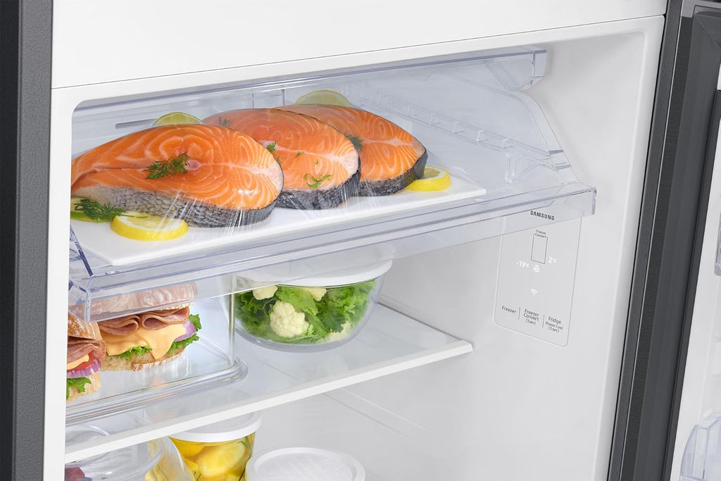 Samsung 350 L, 3 Star, Convertible 5-in-1, Digital Inverter, Frost Free Double Door, WiFi Enabled Bespoke AI Refrigerator (RT38DG5A4DBXHL, Luxe Black)