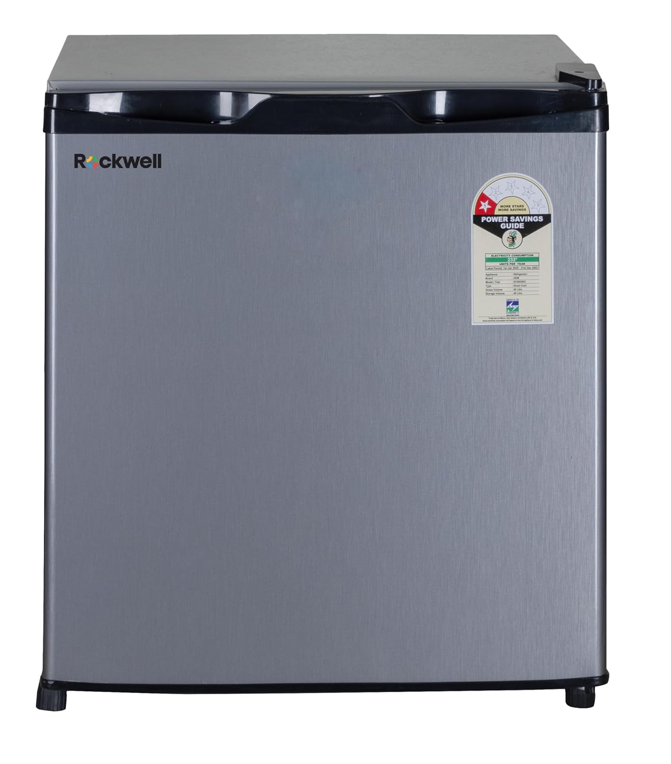 Rockwell 48 L Direct Cool Single Door 1 Star Refrigerator (Silver, MB50)