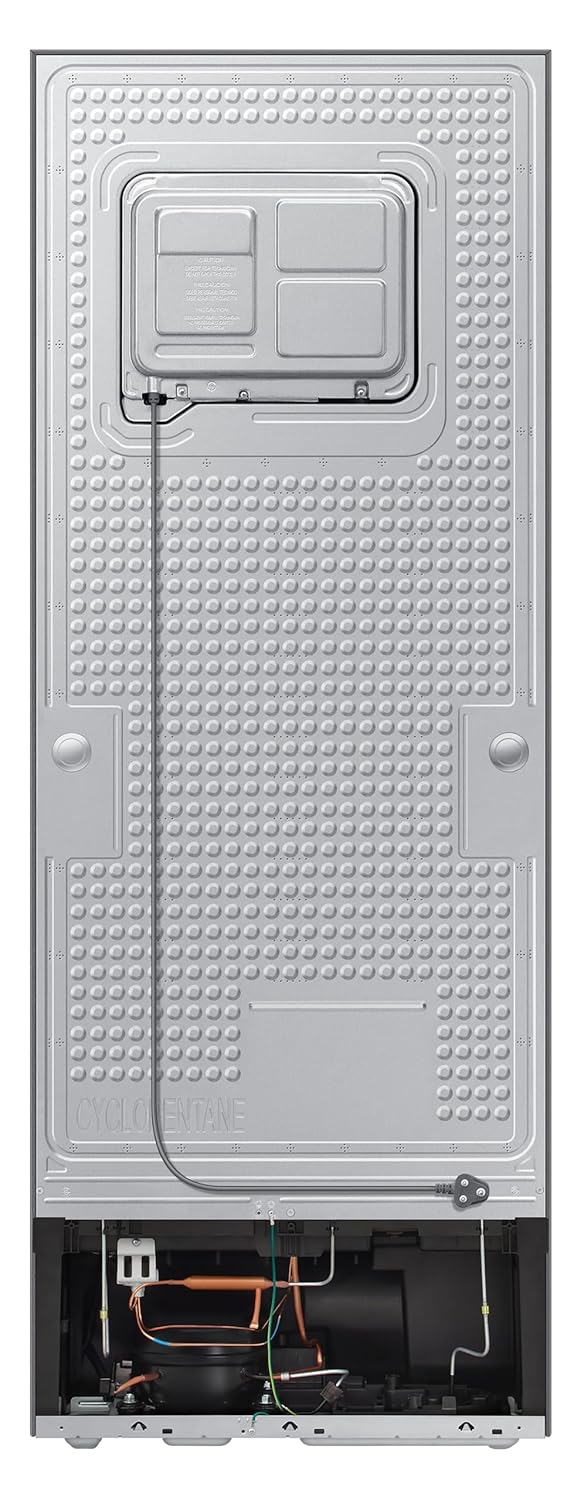 Samsung 330 L, 2 Star, Convertible 5-in-1, Digital Inverter, Frost Free Double Door Refrigerator (RT34DG5A2BS8HL, Elegant Inox, Silver)