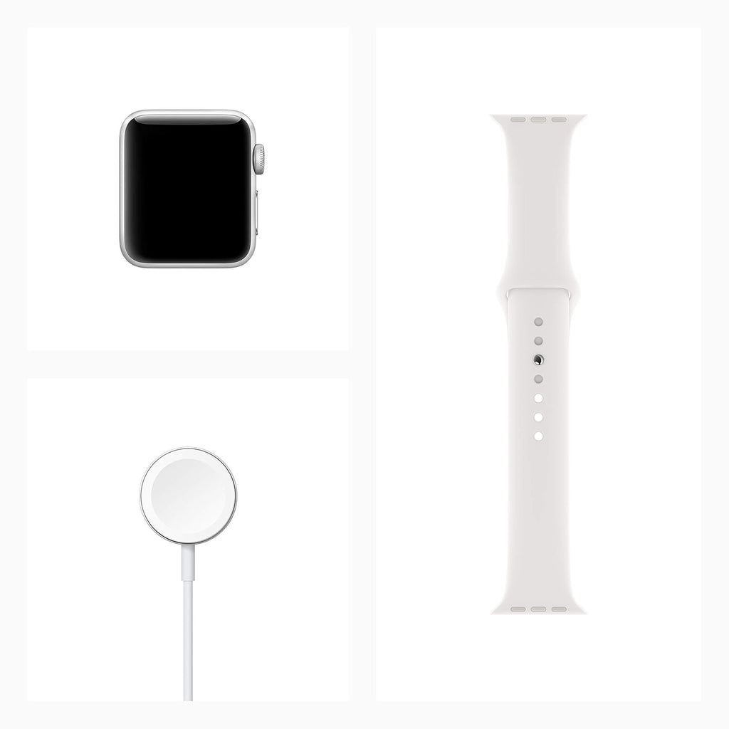 Apple Watch Series 3 (GPS, 38mm) - Silver Aluminium Case with White Sport Band