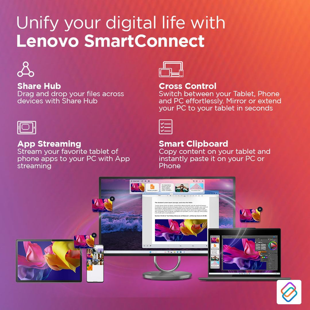 Lenovo {Smartchoice} Idea Tab Pro with Pen Plus | 12.7" 3K Display | 144 Hz Refresh |AI-Enabled | MediaTek Dimensity 8300 |  Quad JBL Speakers | 10200 mAh Battery with 45 W Charger | WiFi 6e