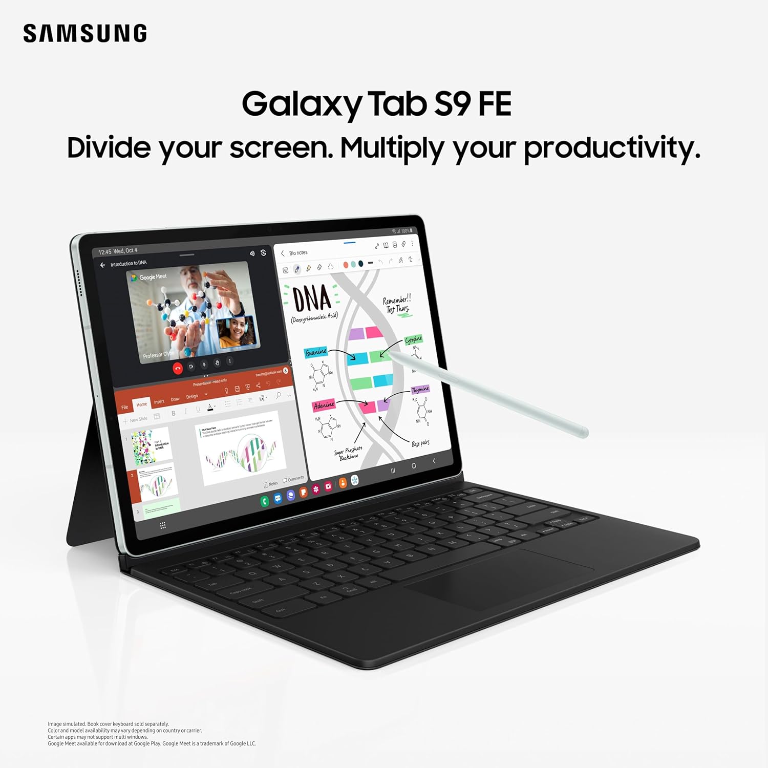Samsung Galaxy Tab S9 FE 27.69 cm (10.9 inch) Display, RAM 6 GB, ROM 128 GB Expandable, Wi-Fi (BRAND NEW/SEALED)