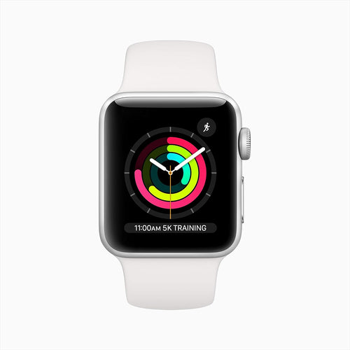 Apple Watch Series 3 (GPS, 38mm) - Silver Aluminium Case with White Sport Band