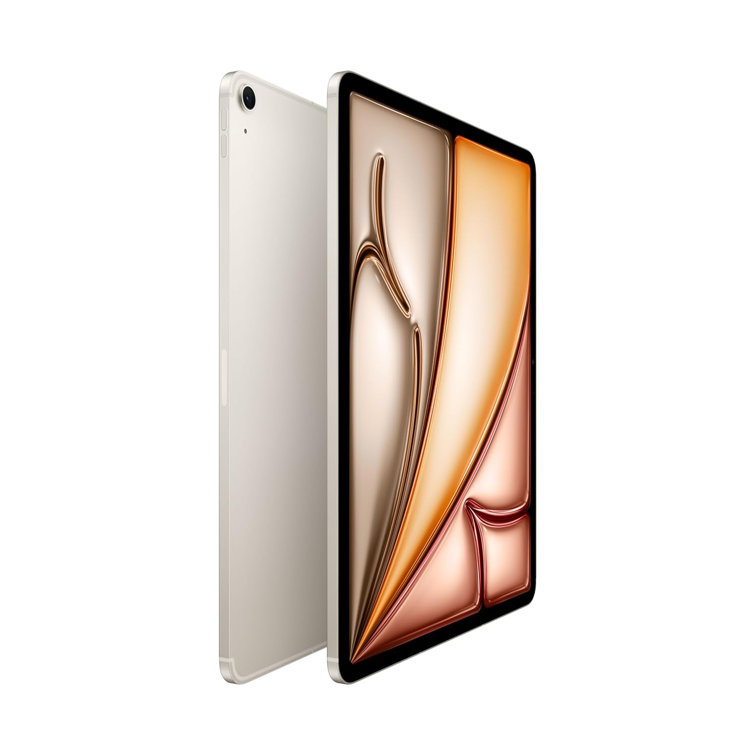 Apple iPad Air 13″ with M3 chip: Built for Apple Intelligence, Liquid Retina Display, 256GB, 12MP Front/Back Camera, Wi-Fi 6E + 5G Cellular, Touch ID, All-Day Battery Life — Starlight