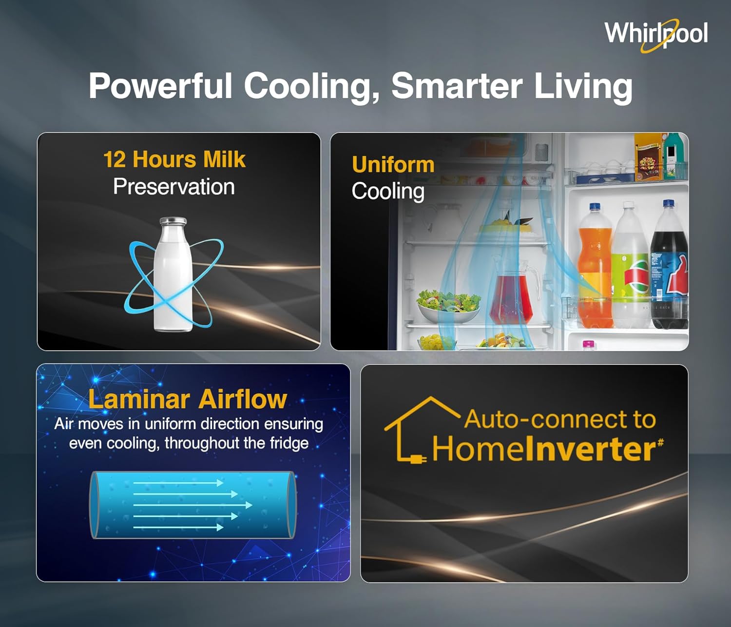 Whirlpool 192 L 4 Star Icemagic Powercool Direct-Cool Single Door Refrigerator with Base Drawer (215 IMPC ROY 4S SAPPHIRE MULIA-Z)