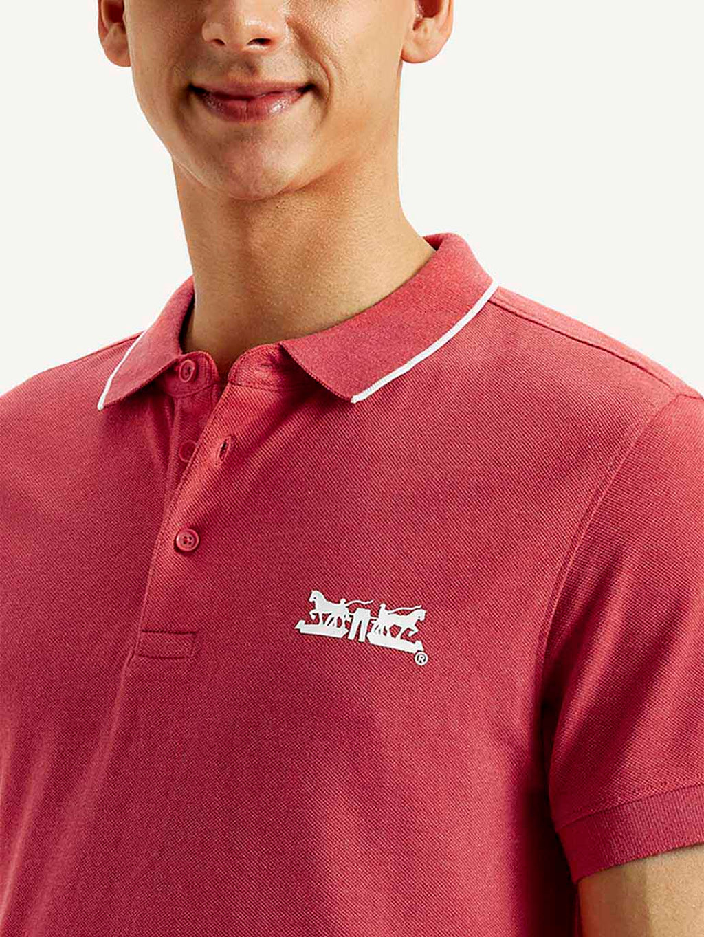 Men's Solid Slim Fit Polo T-shirt