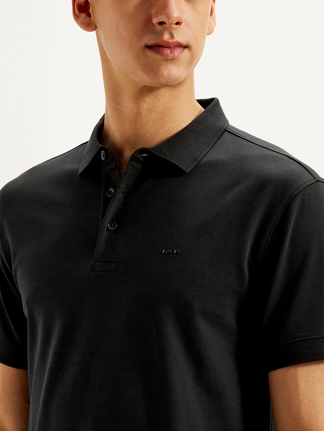 Men's Solid Slim Fit Polo T-shirt