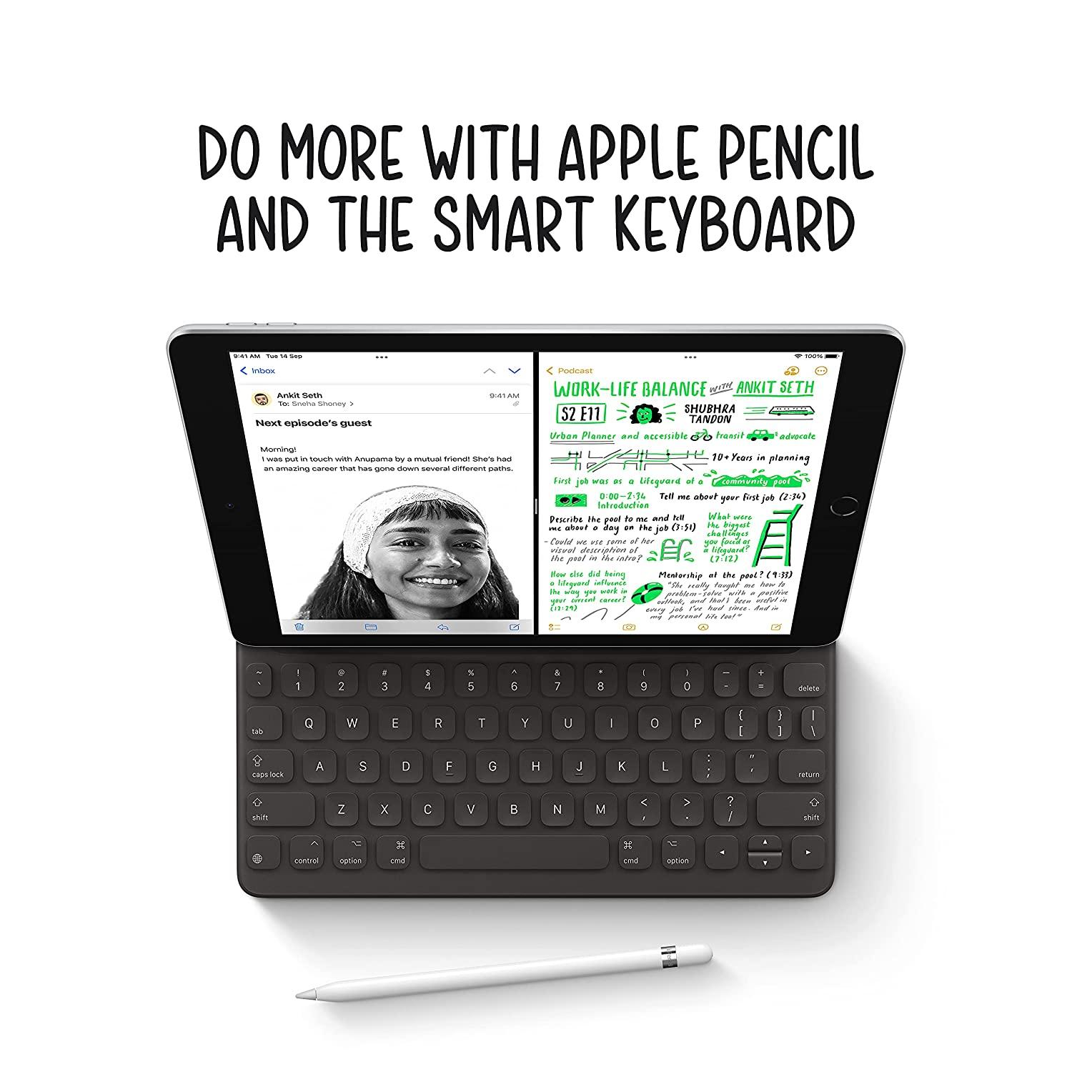 Apple 10.2-inch (25.91 cm) iPad with A13 Bionic chip (9th Generation) (WiFi+Cellular)