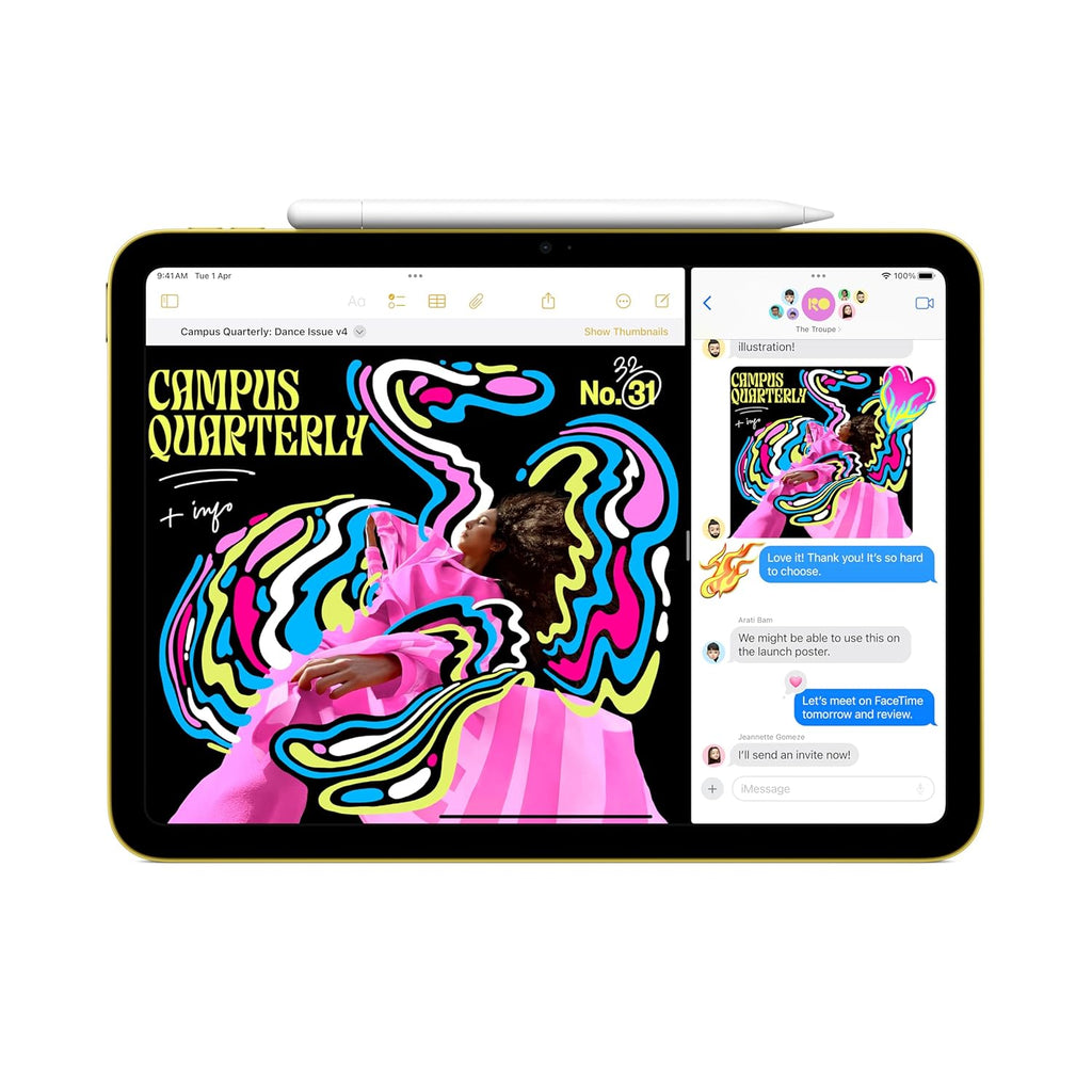 Apple iPad 11″: A16 chip, 27.69 cm (11″) Model, Liquid Retina Display, Wi-Fi 6, 12MP Front/12MP Back Camera, Touch ID, All-Day Battery Life