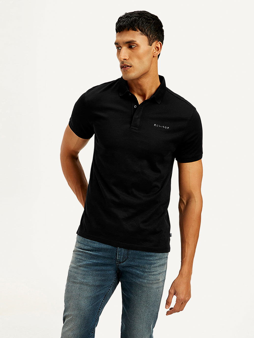 Men's Redloop Solid Ultra Soft Polo T-shirt