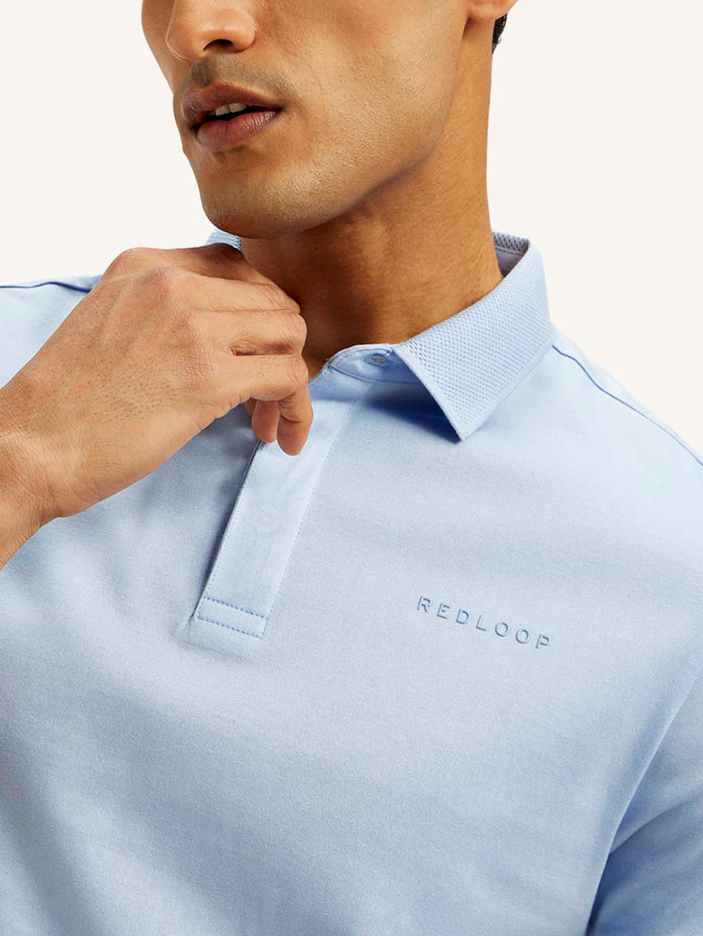 Men's Redloop Solid Ultra Soft Polo T-shirt