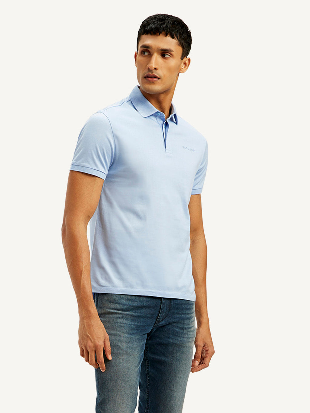 Men's Redloop Solid Ultra Soft Polo T-shirt
