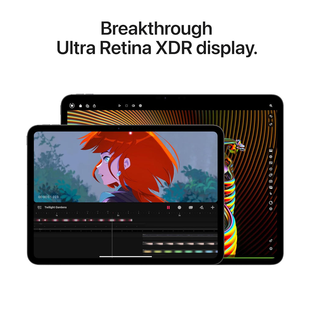 Apple iPad Pro 11″ (M4): Ultra Retina XDR Display, 256GB, 12MP Front Camera / 12MP Back Camera, LiDAR Scanner, Wi-Fi 6E + 5G Cellular with eSIM, All-Day Battery Life, Standard Glass — Space Black