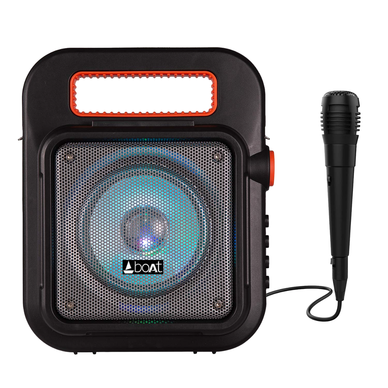 boAt Party Pal 23 | Bluetooth Party Speaker with 15W Sound, Up to 4.5 Hours Playtime, LED Lit, Microphone Jack for Karaoke
