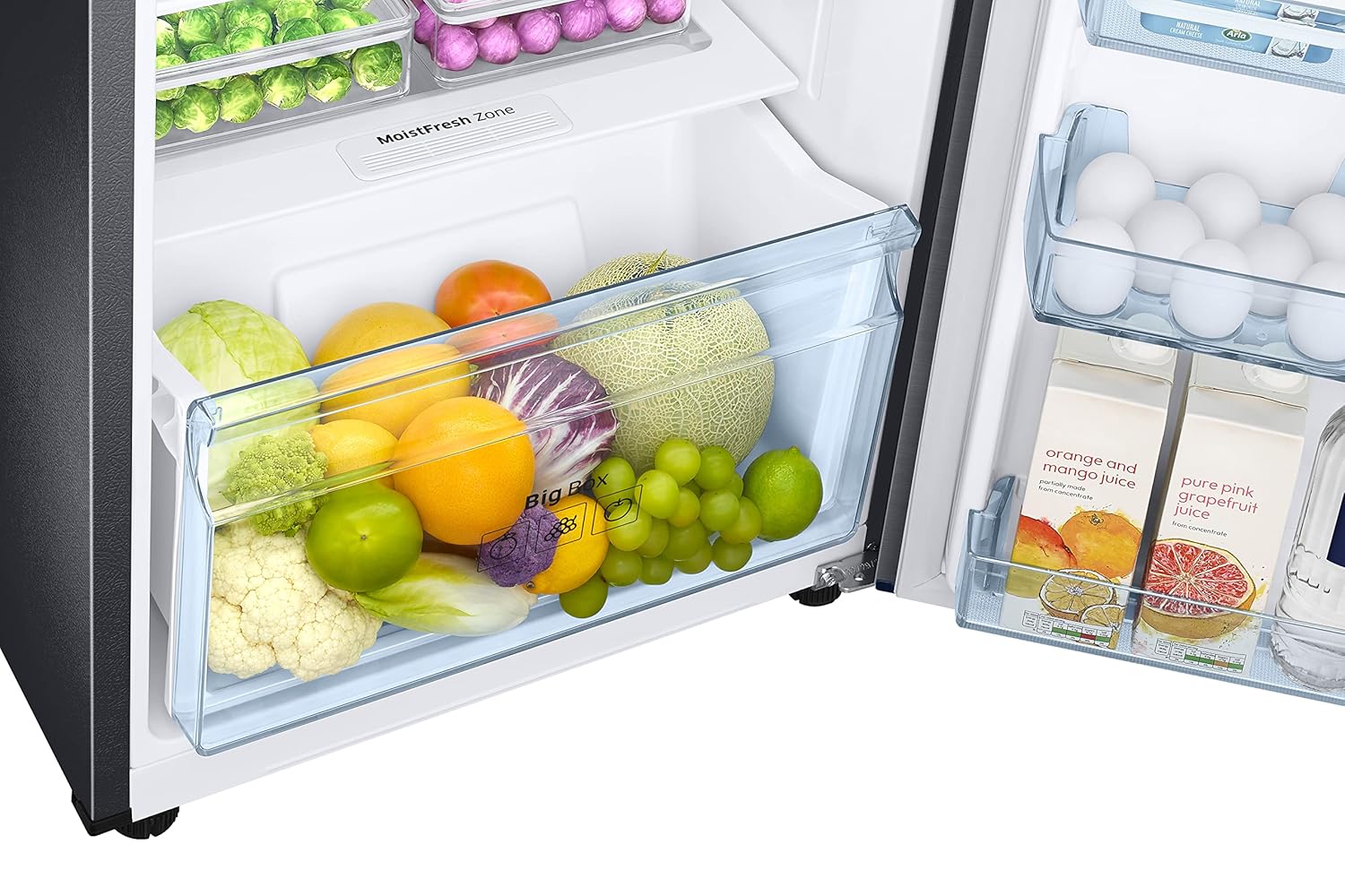 Samsung 256L 2 Star Inverter Frost-Free Convertible 3 In 1 Double Door Refrigerator (RT30C3732BX/HL,Luxe Brown)