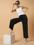 Women's Grey Comfort Slim Fit Trousers
