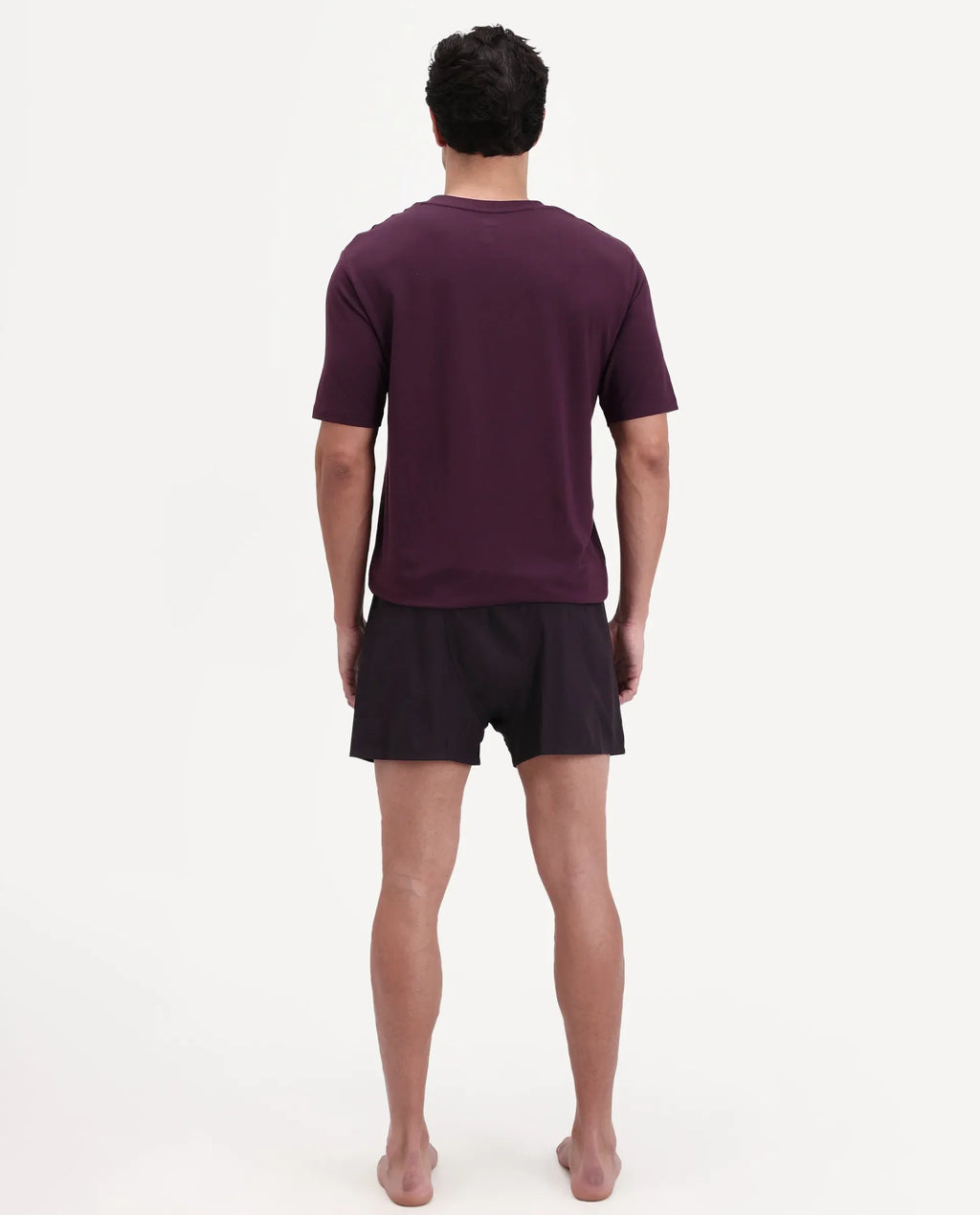 Rare Rabbit Men's Kiva Dark Maroon Lyocell Regular Fit Checks Boxer