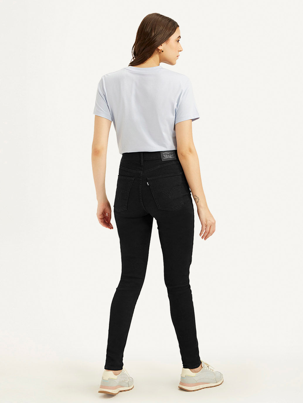 Women's Black Mile High Skinny Fit High Rise Jeans