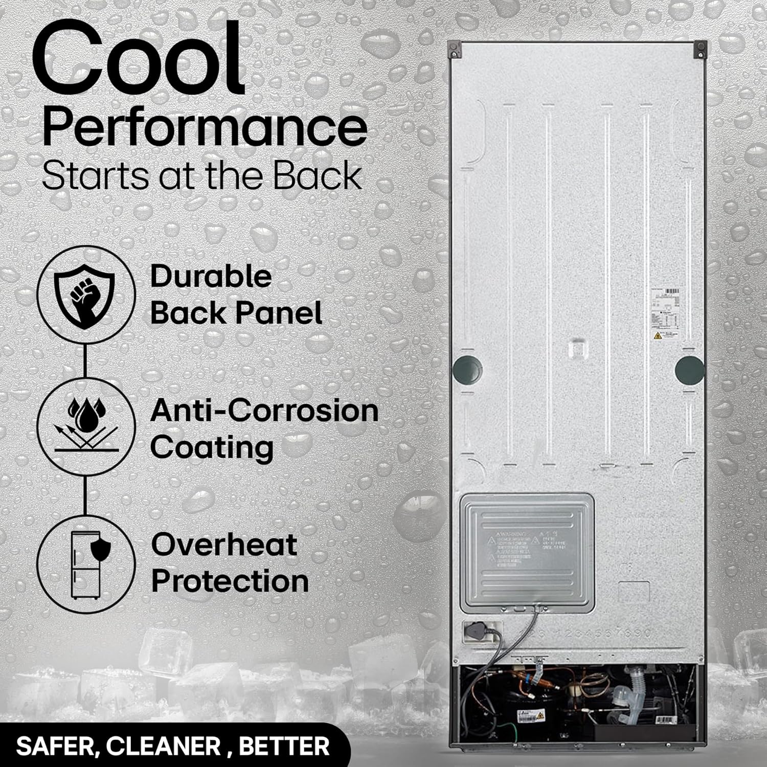 LG 322 L 3 Star Frost-Free Smart Inverter Double Door Refrigerator (GL-S342SDSX, Dazzle Steel, Convertible with Express Freeze)