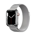 Apple Watch Series 7 (GPS + Cellular, 41mm) - Silver Stainless Steel Case with Silver Milanese Loop