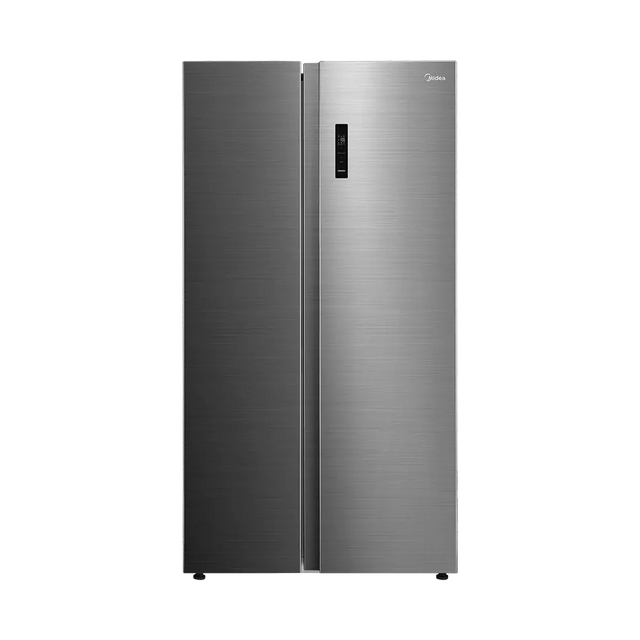 Midea 563 L Side By Side, Frost Free Refrigerator |Digital Display|Stabilizer Free Operation|Inverter compressor (MDRS710FGF46 Bru Steel)