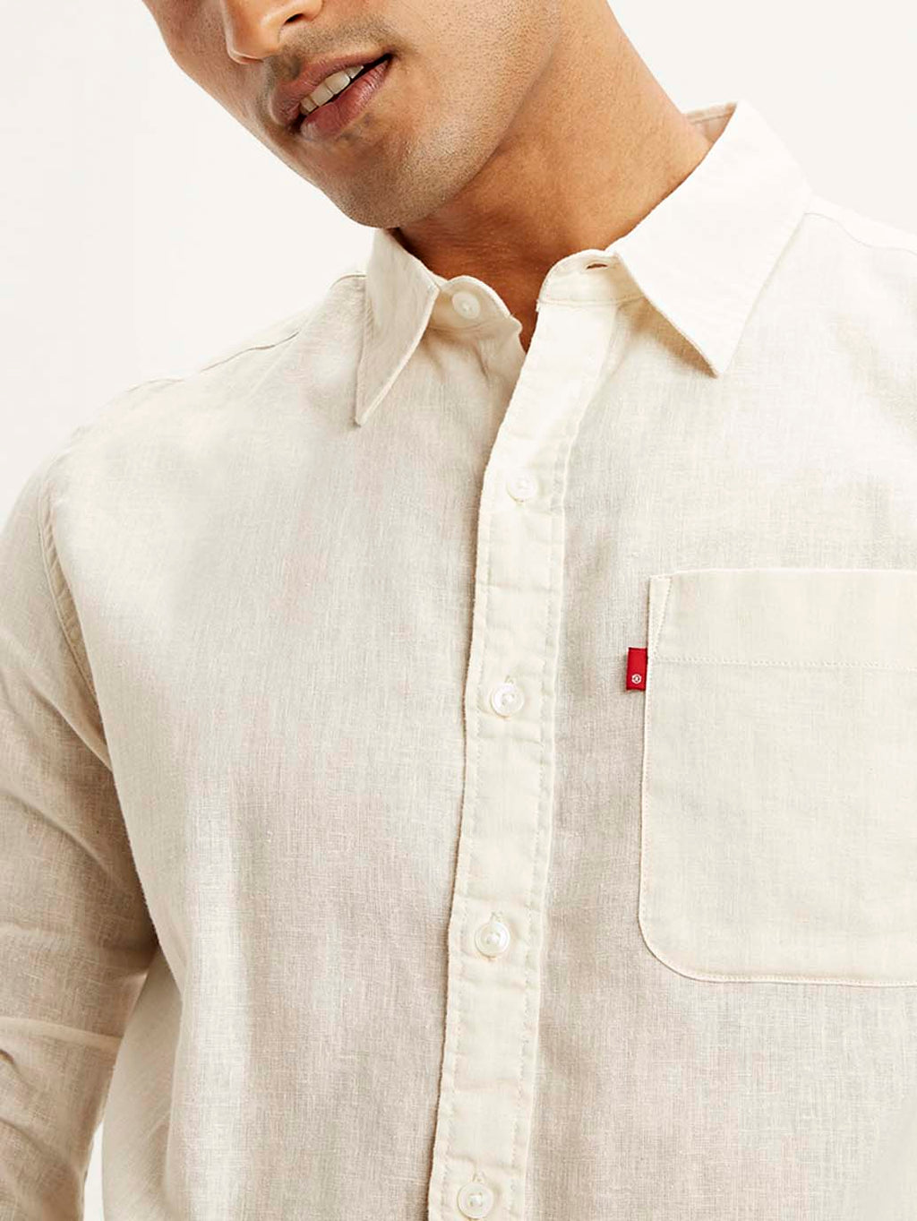 Men's Solid Slim Fit Linen Shirt