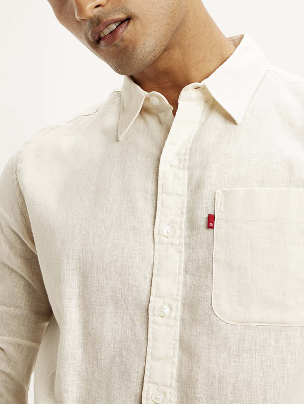 Men's Solid Slim Fit Linen Shirt
