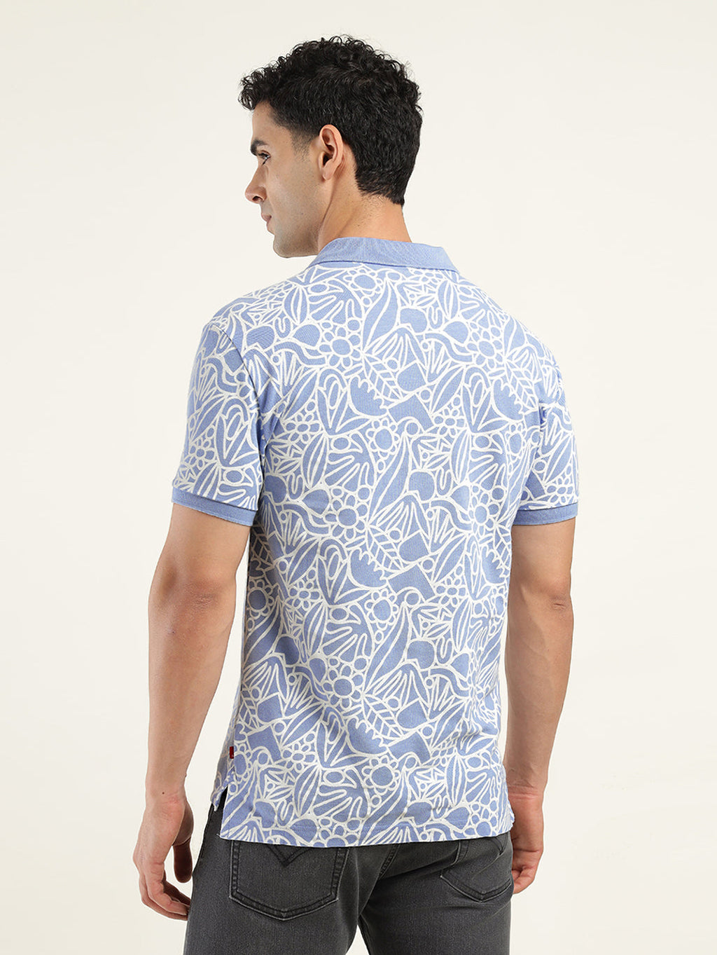 Men's Printed Polo T-shirt