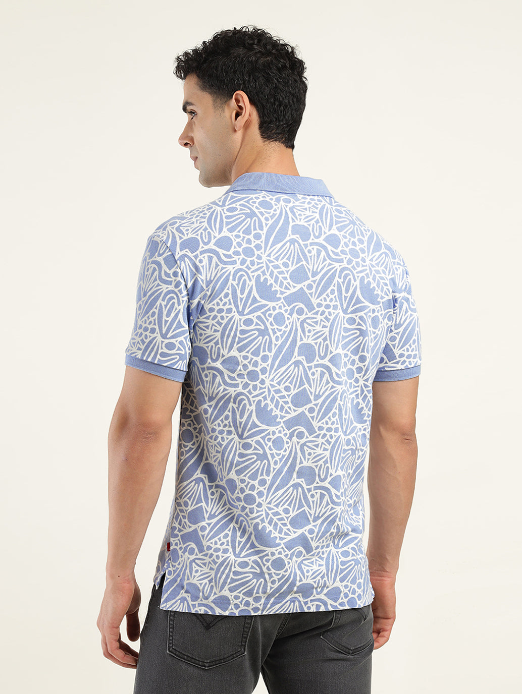 Men's Printed Polo T-shirt