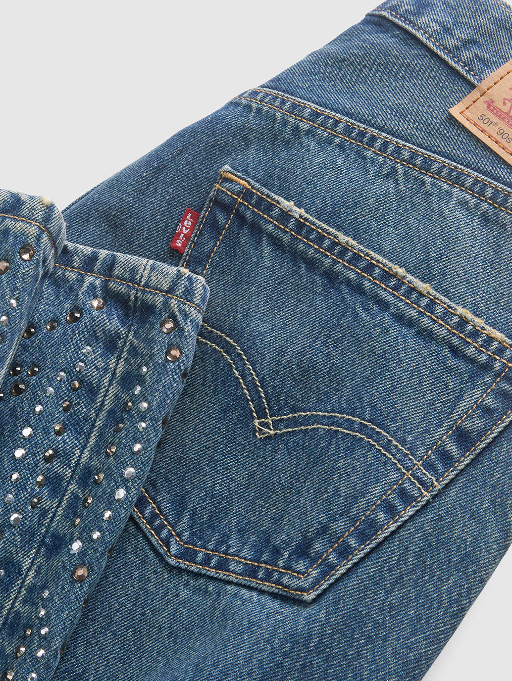 Women's 501'90s Dark Indigo Straight Fit Mid Rise Jeans