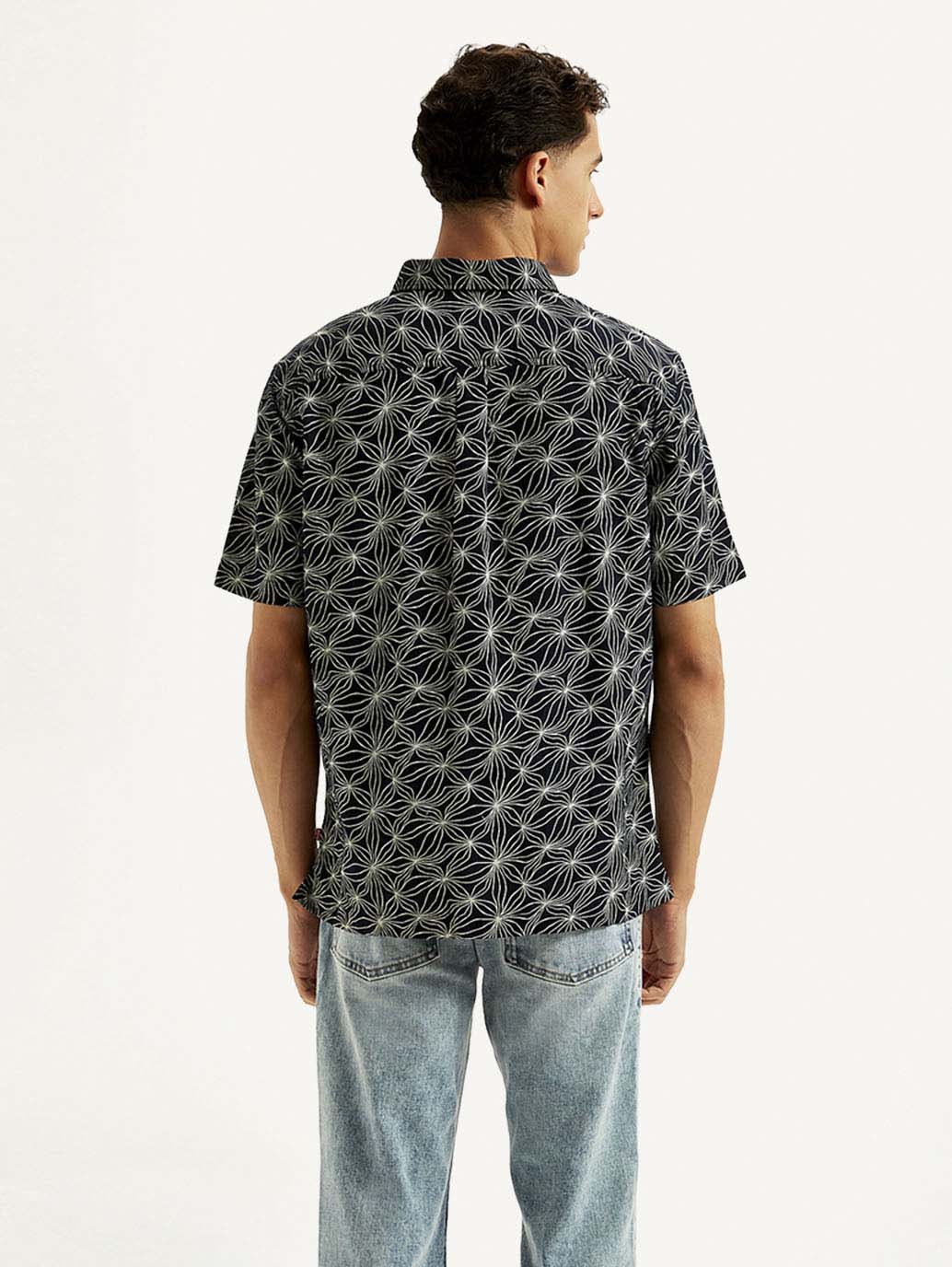 Men's Floral Relaxed Fit Shirt