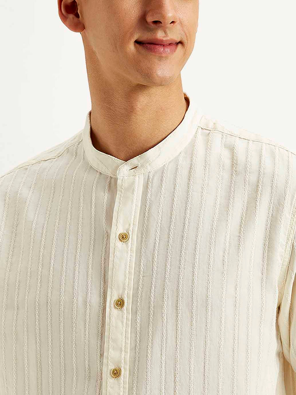 Men's Textured Slim Fit Shirt