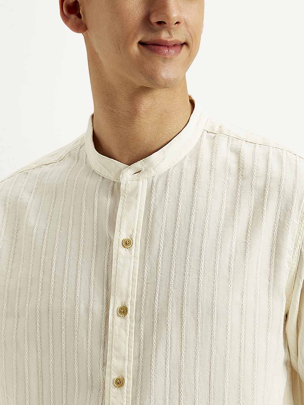 Men's Textured Slim Fit Shirt