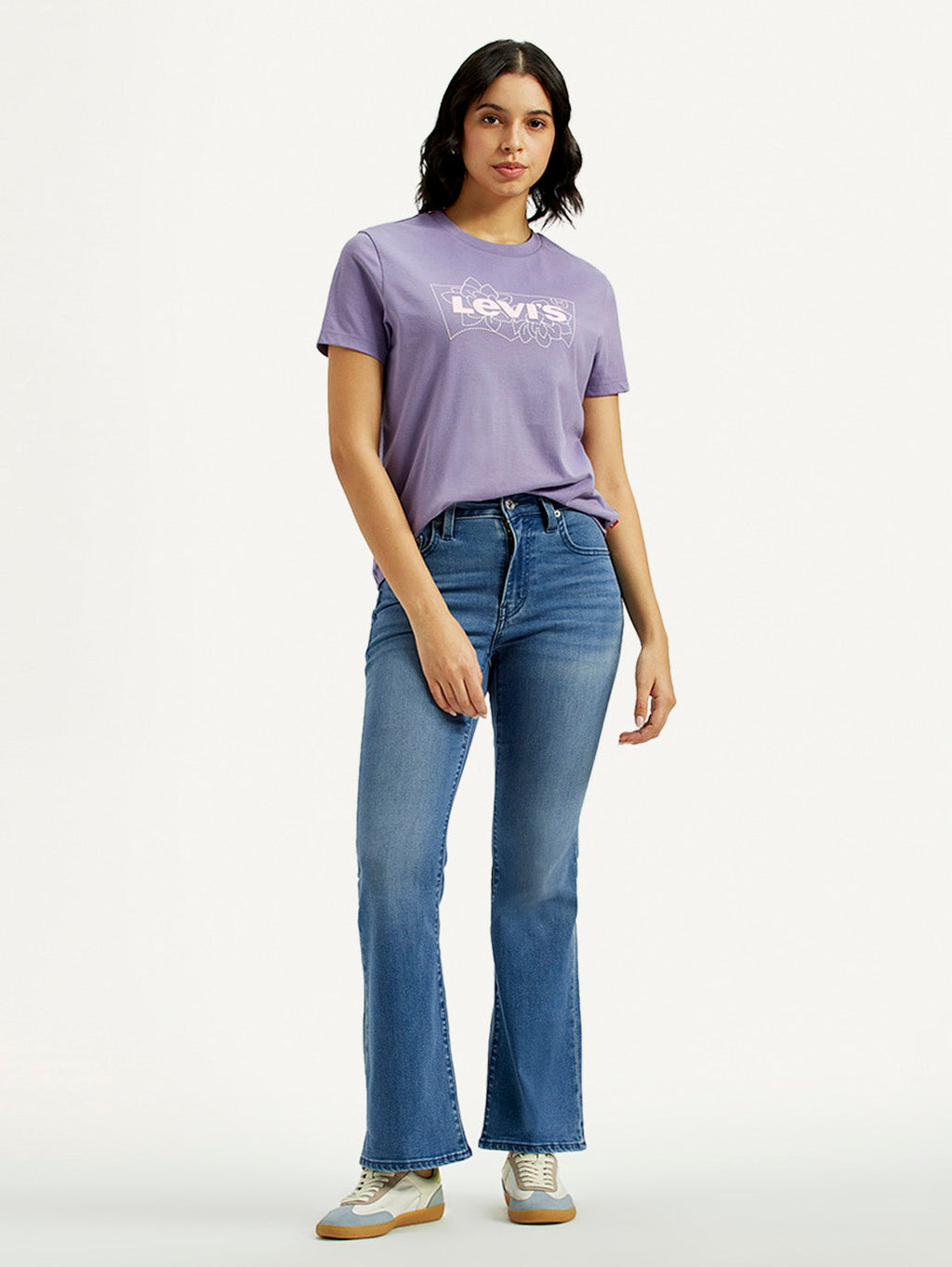 Women's 726 Mid Indigo Flared Fit High Rise Jeans