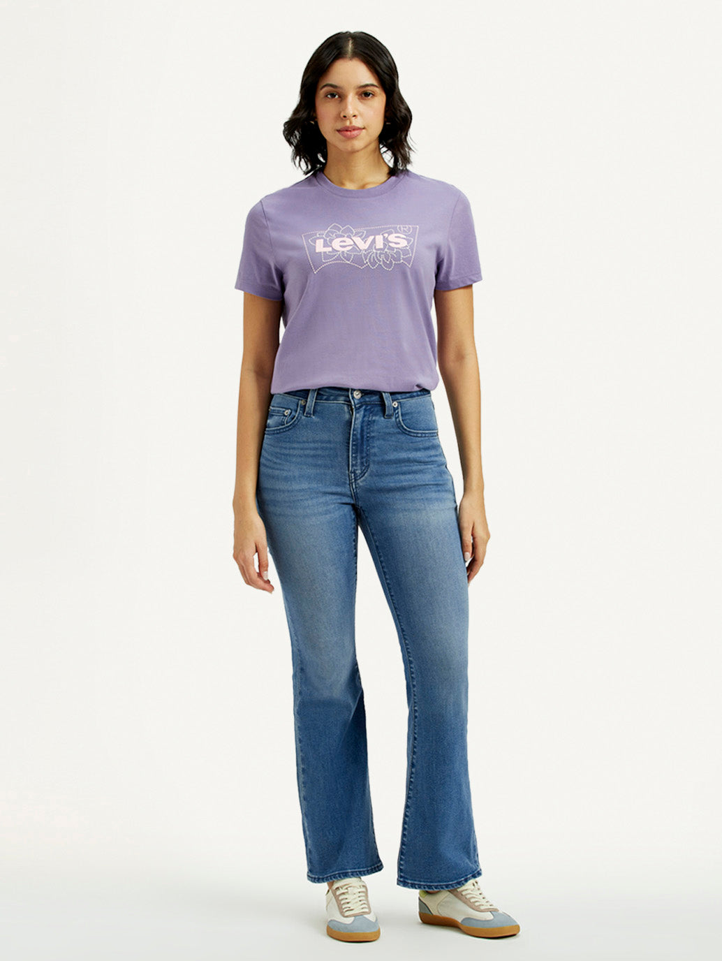 Women's 726 Mid Indigo Flared Fit High Rise Jeans