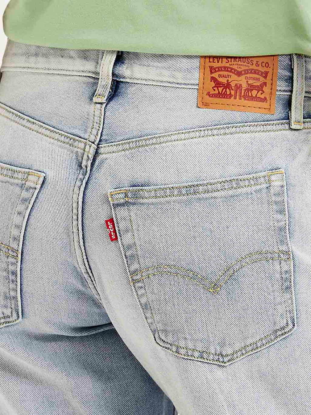 Women's 94 Light Blue Baggy Fit High Rise Jeans