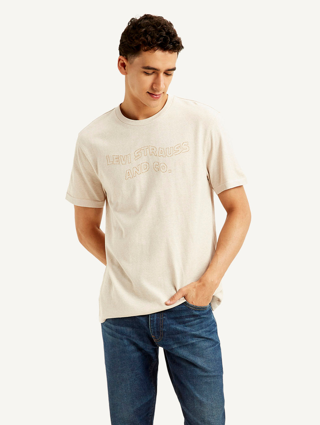 Men's Brand Logo Slim Fit T-shirt