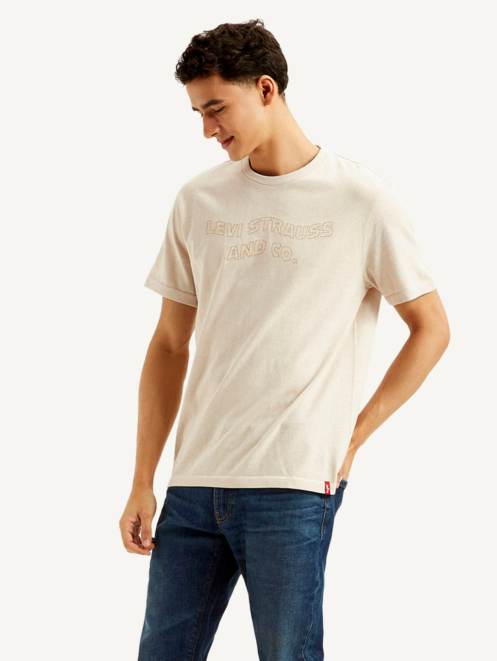 Men's Brand Logo Slim Fit T-shirt