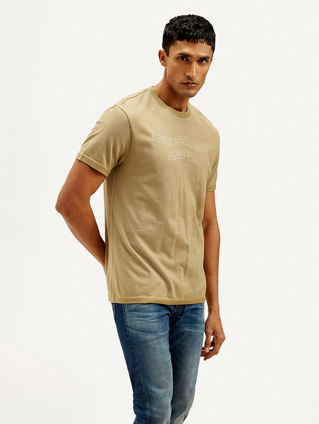 Men's Brand Logo Slim Fit T-shirt